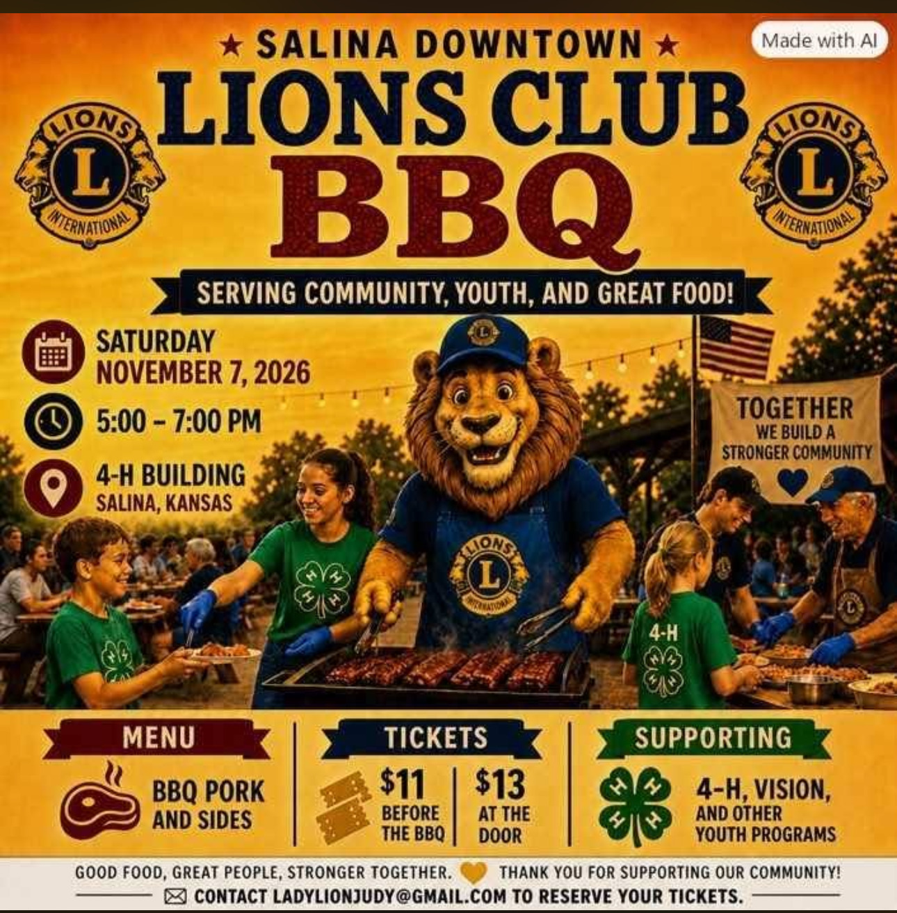 News Image Lions Club BBQ