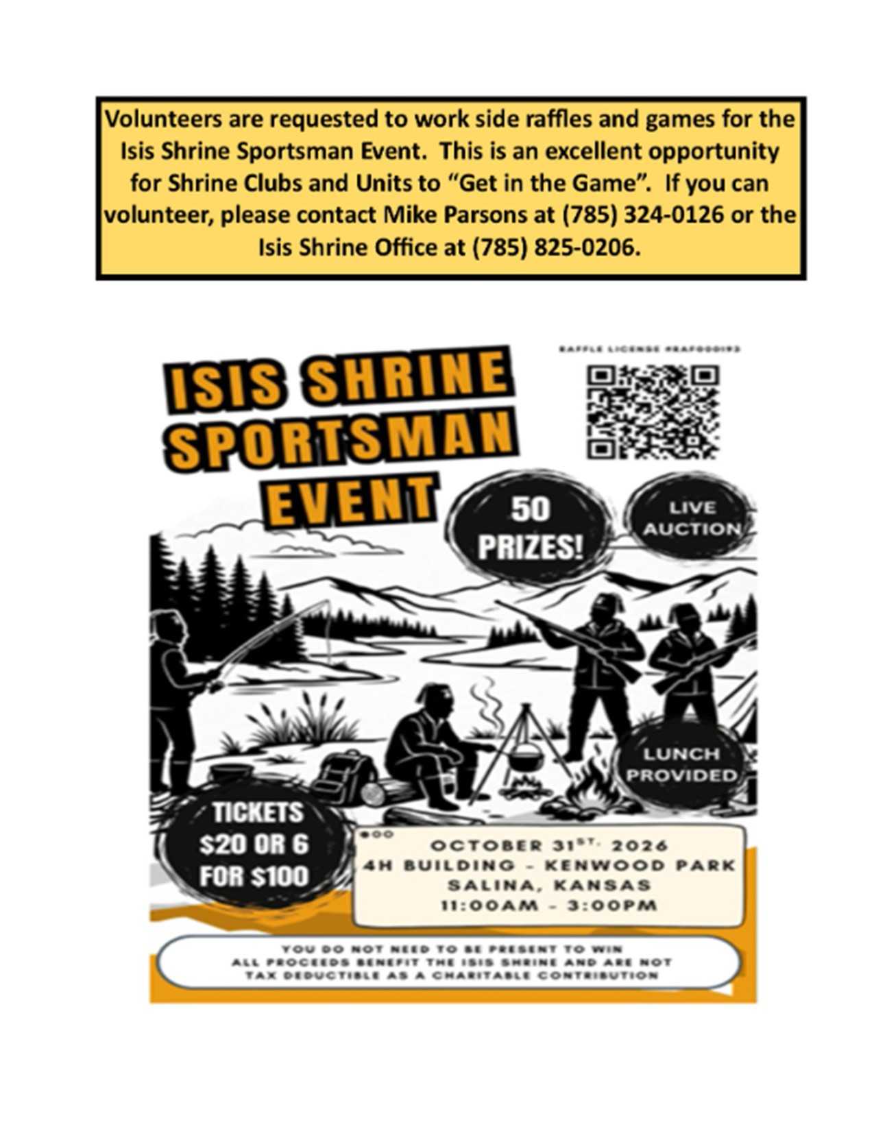 News Image ISIS Shrine Sportsman Event